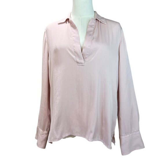 Vince Blush Pink Silk Blend Blouse – Size M - Picture 1 of 6